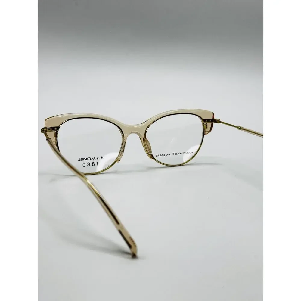 Morel 1880 Eyeglasses Frame Valere 60098M-PD12 Crystal Pink Cat Eye 52-19-145